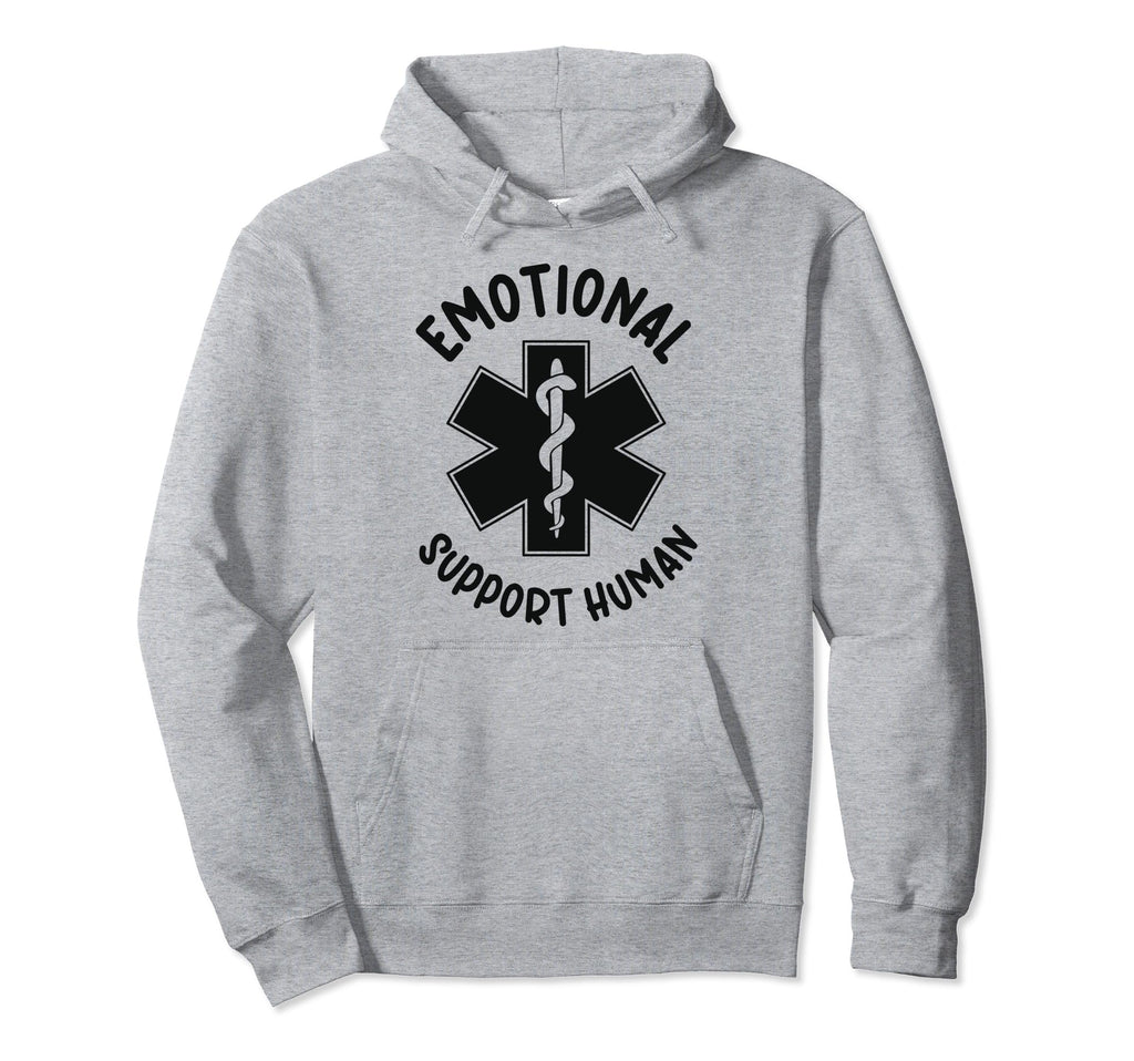 Funny Emotional Support Human Hoodie - Custom Art Print for Adults - T-Shirt, Sweatshirt, Hoodie