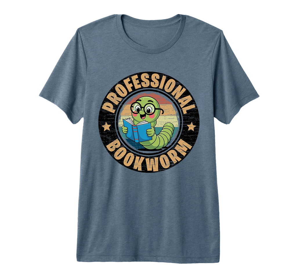 Professional Bookworm Bookish Book Nerd T-Shirt - Graphic Print Men Women - T-Shirt, Sweatshirt, Hoodie