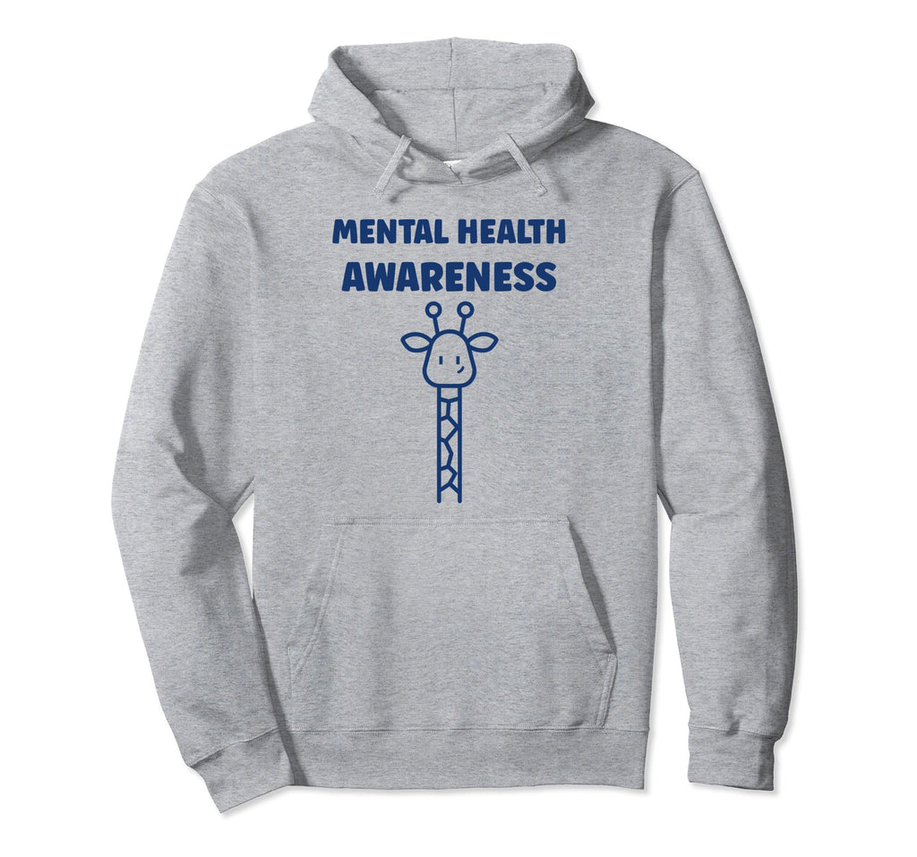 Giraffe Brain Illness Animal Mental Health Hoodie - Graphic Print Unisex - T-Shirt, Sweatshirt, Hoodie