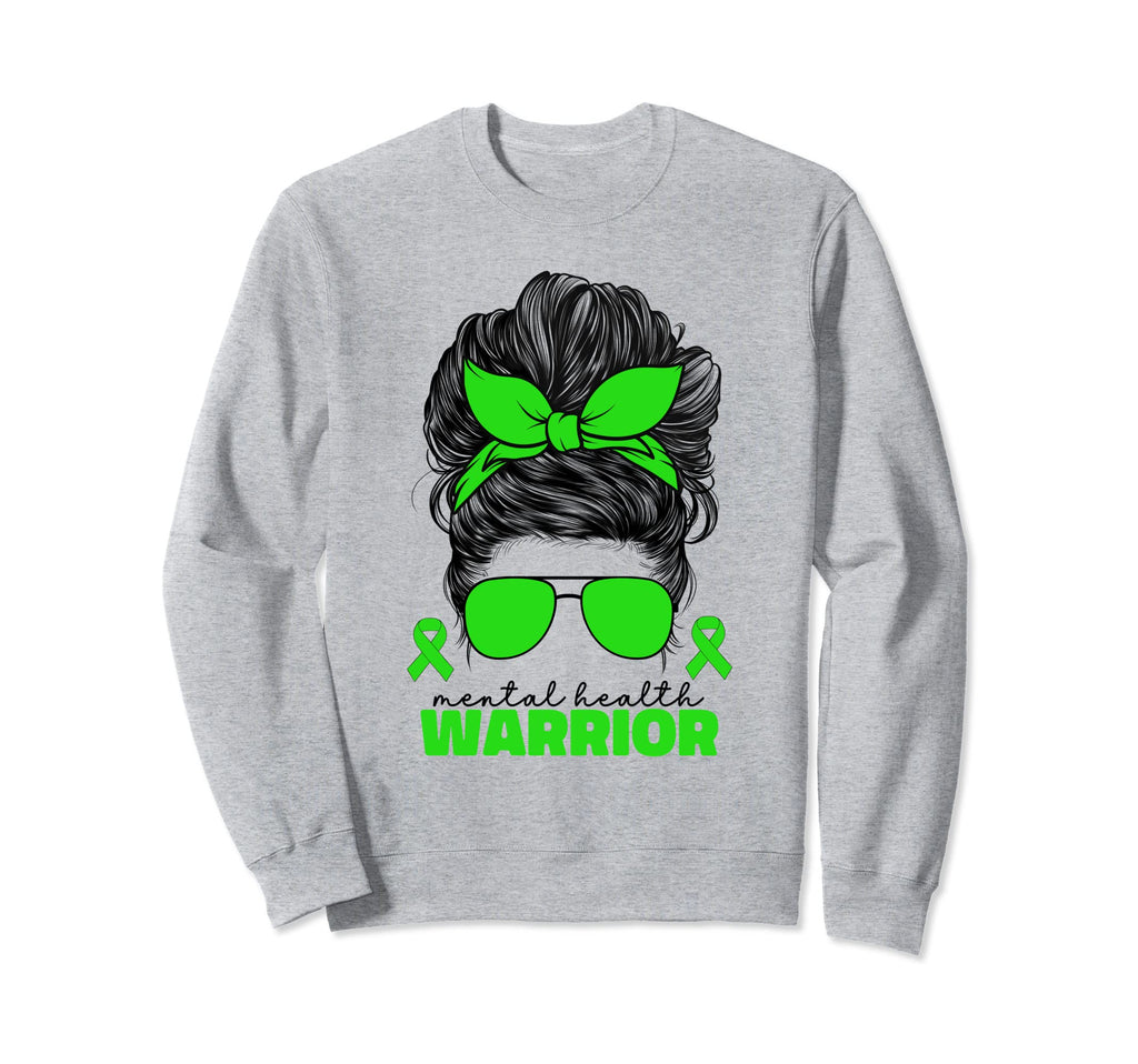 Mental Health Warrior Illness Sweatshirt - Minimalist Print for Adults - T-Shirt, Sweatshirt, Hoodie