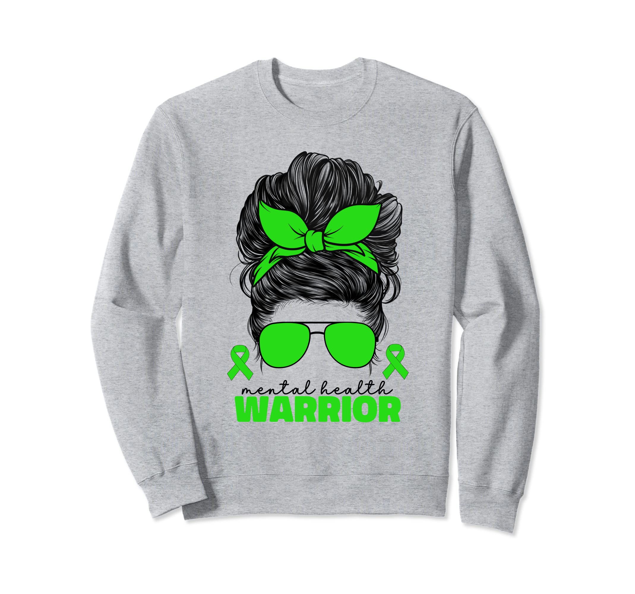 Mental Health Warrior Illness Sweatshirt - Minimalist Print for Adults - T-Shirt, Sweatshirt, Hoodie