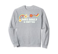 Groovy Funny Dogs Books Coffee Sweatshirt - Fun Novelty Design for Adults - T-Shirt, Sweatshirt, Hoodie