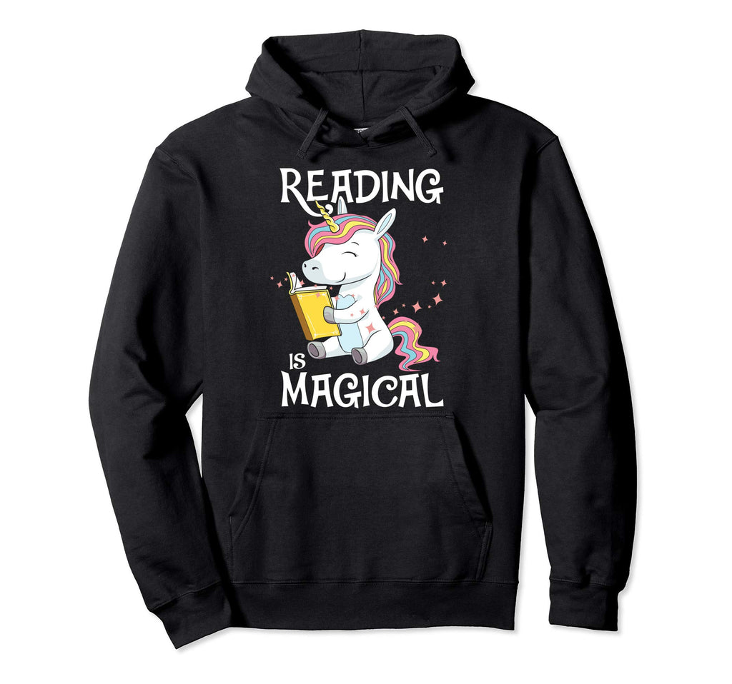 Reading Is Magical Book Lover Hoodie - Fun Novelty Design Men Women - T-Shirt, Sweatshirt, Hoodie