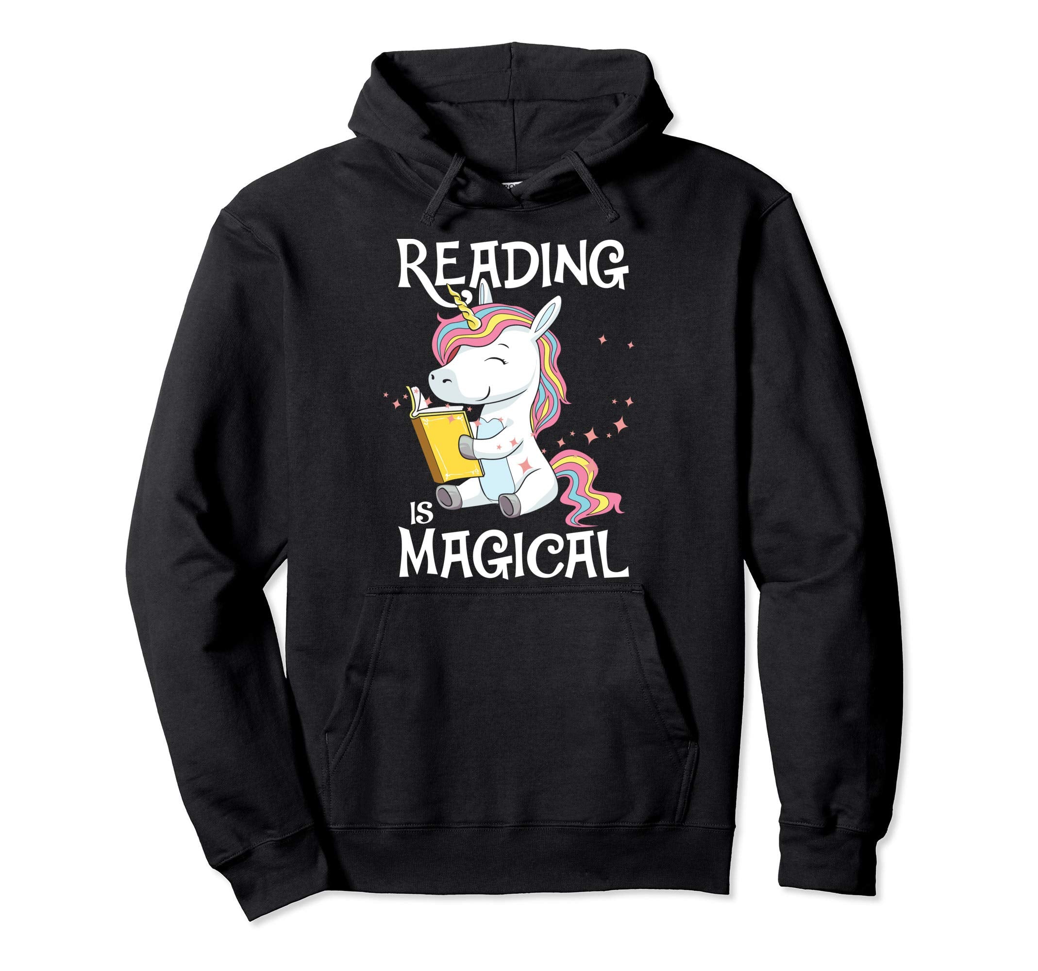 Reading Is Magical Book Lover Hoodie - Fun Novelty Design Men Women - T-Shirt, Sweatshirt, Hoodie