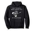 Tangled Headphones Overthinker Hoodie - Aesthetic Graphic for Adults - T-Shirt, Sweatshirt, Hoodie