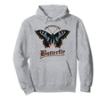 Antisocial Butterfly Sarcastic Funny Hoodie - Aesthetic Graphic Unisex - T-Shirt, Sweatshirt, Hoodie
