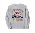 Groovy Give Your Brain Hug Teacher Sweatshirt - Graphic Print Unisex - T-Shirt, Sweatshirt, Hoodie