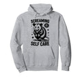 Funny Opossum Raccoon Screaming Is Self Hoodie - Custom Art Print Unisex - T-Shirt, Sweatshirt, Hoodie