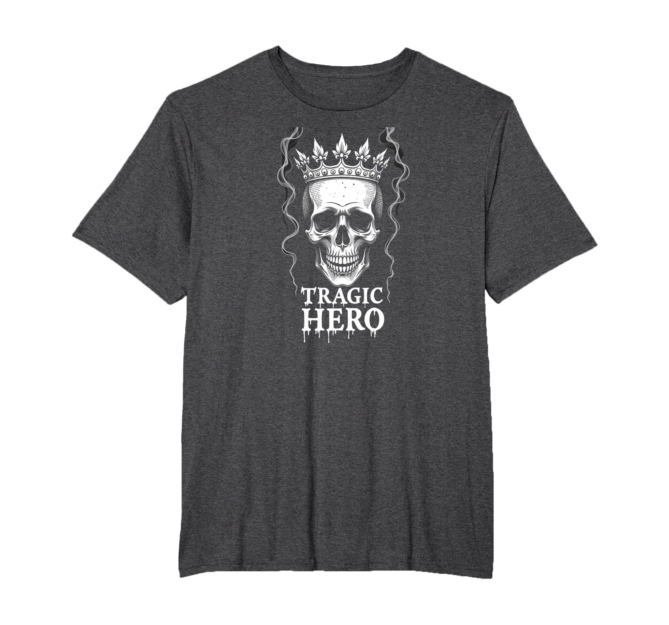 Halloween Literature Tragic Hero Crown T-Shirt - Unique Graphic for Adults - T-Shirt, Sweatshirt, Hoodie