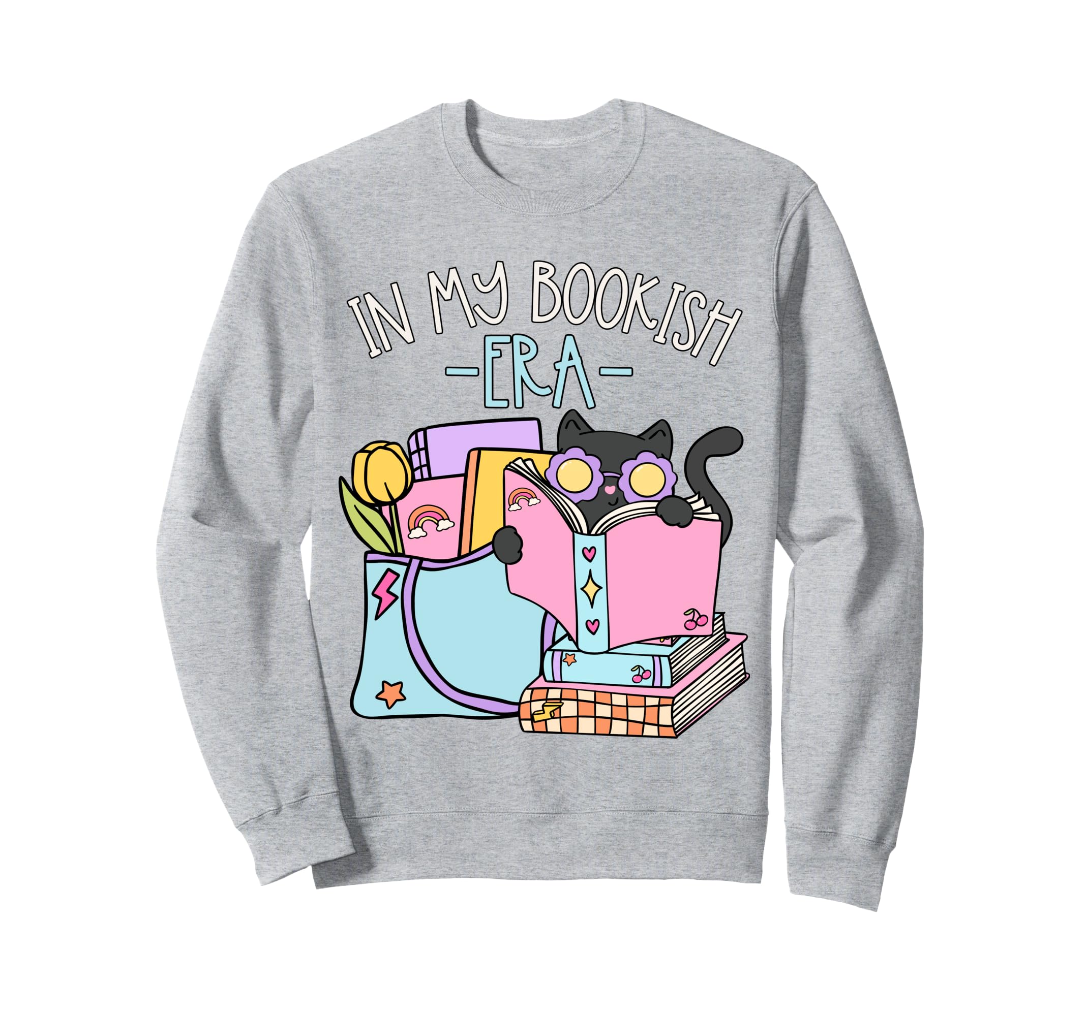 My Bookish Era Book Lover Sweatshirt - Casual Everyday Wear for Adults - T-Shirt, Sweatshirt, Hoodie