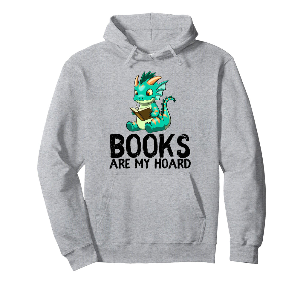 Dragon Reading Book Worm Nerd School Read Hoodie - Trendy Graphic Men Women - T-Shirt, Sweatshirt, Hoodie