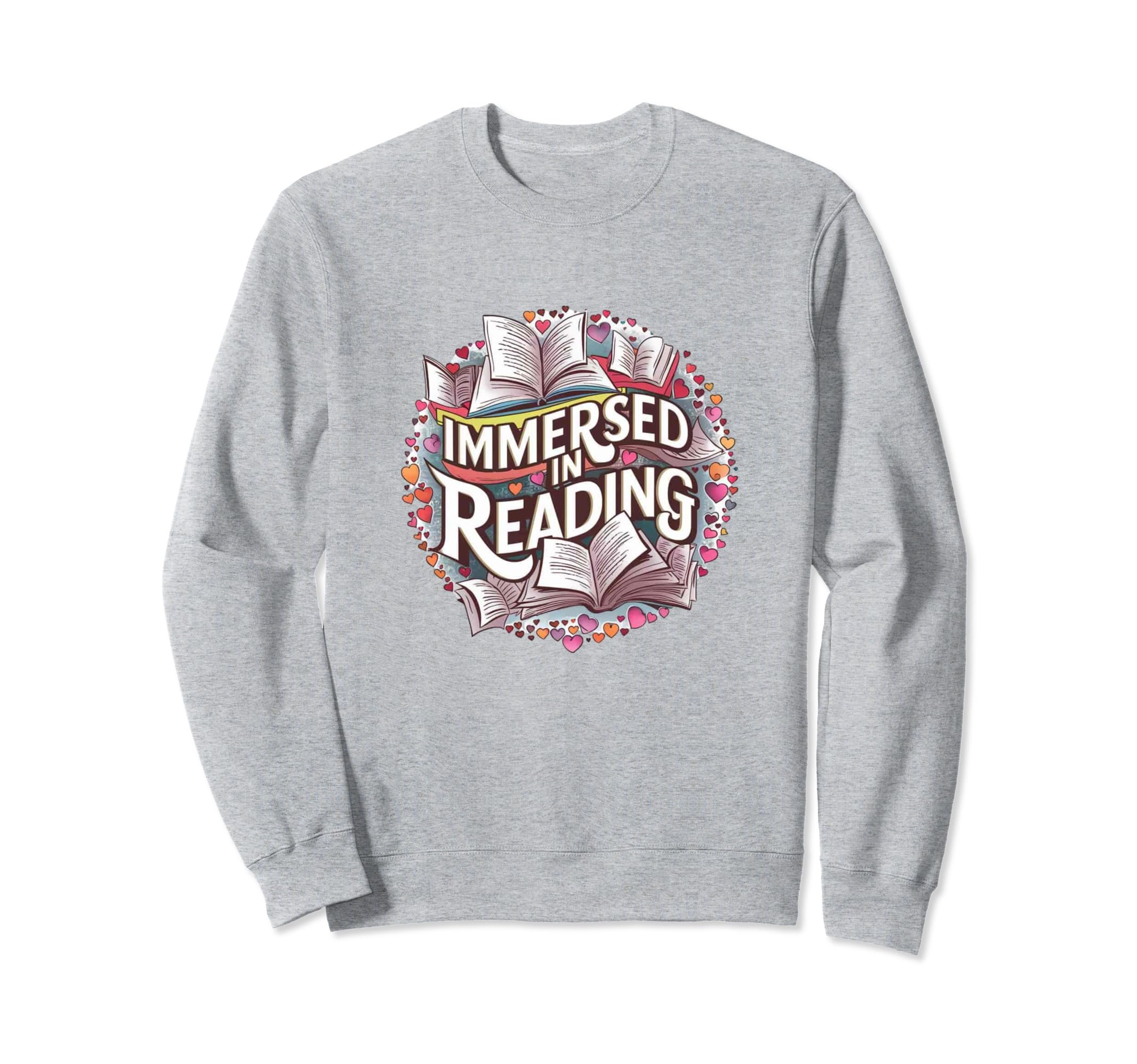 Immersed Reading Book Lovers Sweatshirt - Trendy Graphic for Adults - T-Shirt, Sweatshirt, Hoodie