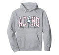 Adhd Funny Mental Health Overstimulated Hoodie - Graphic Print Unisex - T-Shirt, Sweatshirt, Hoodie