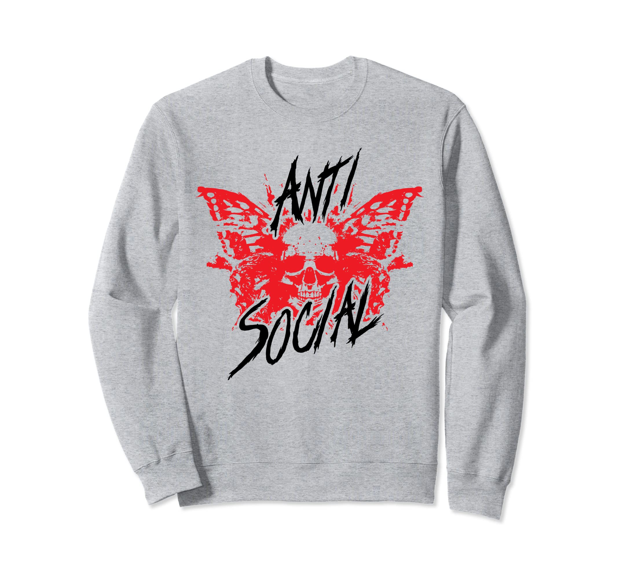 Antisocial Butterfly Shirts Sweatshirt - Casual Everyday Wear Unisex - T-Shirt, Sweatshirt, Hoodie
