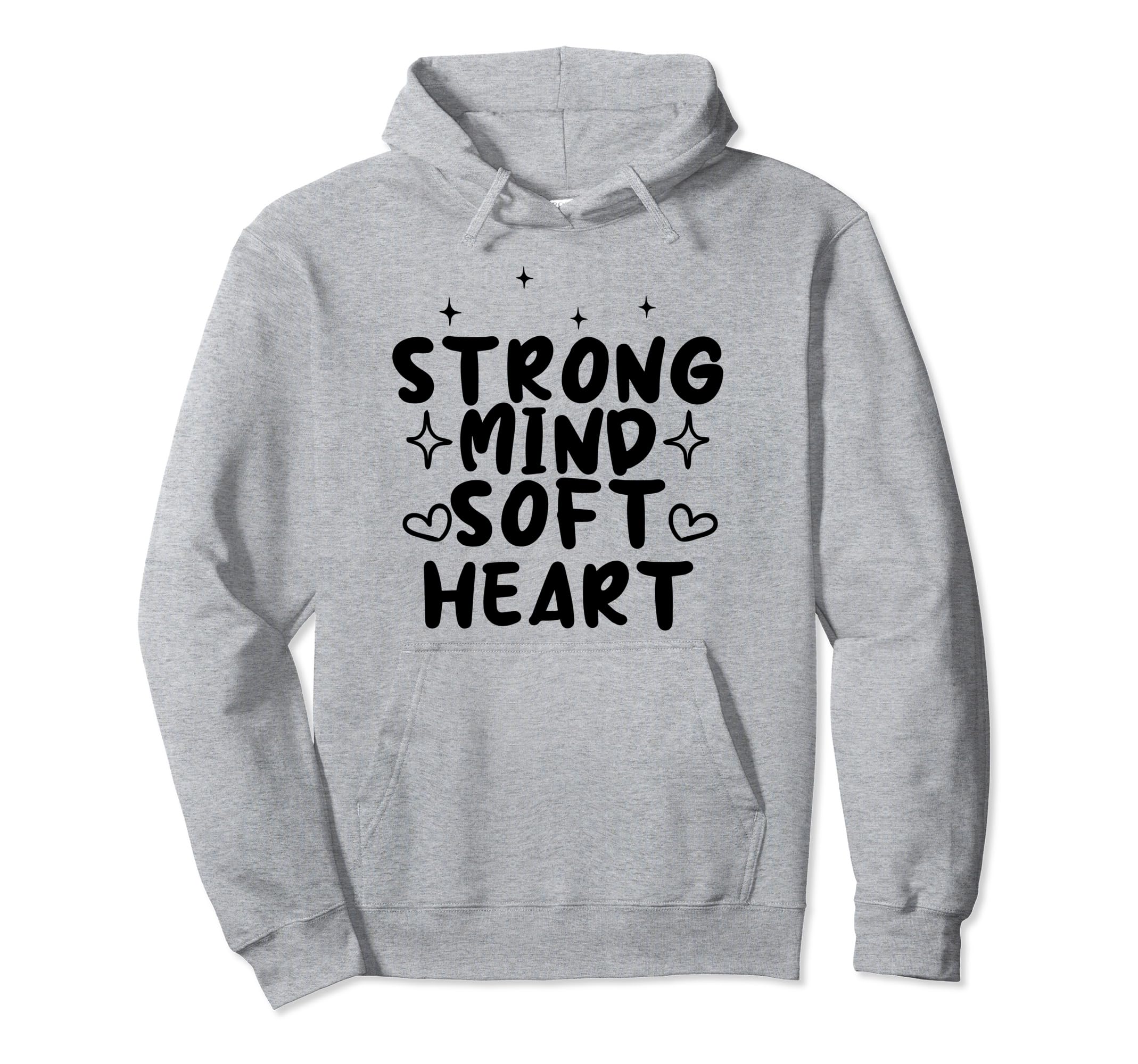 Strong Mind Soft Heart Depression Hoodie - Unique Graphic for Adults - T-Shirt, Sweatshirt, Hoodie