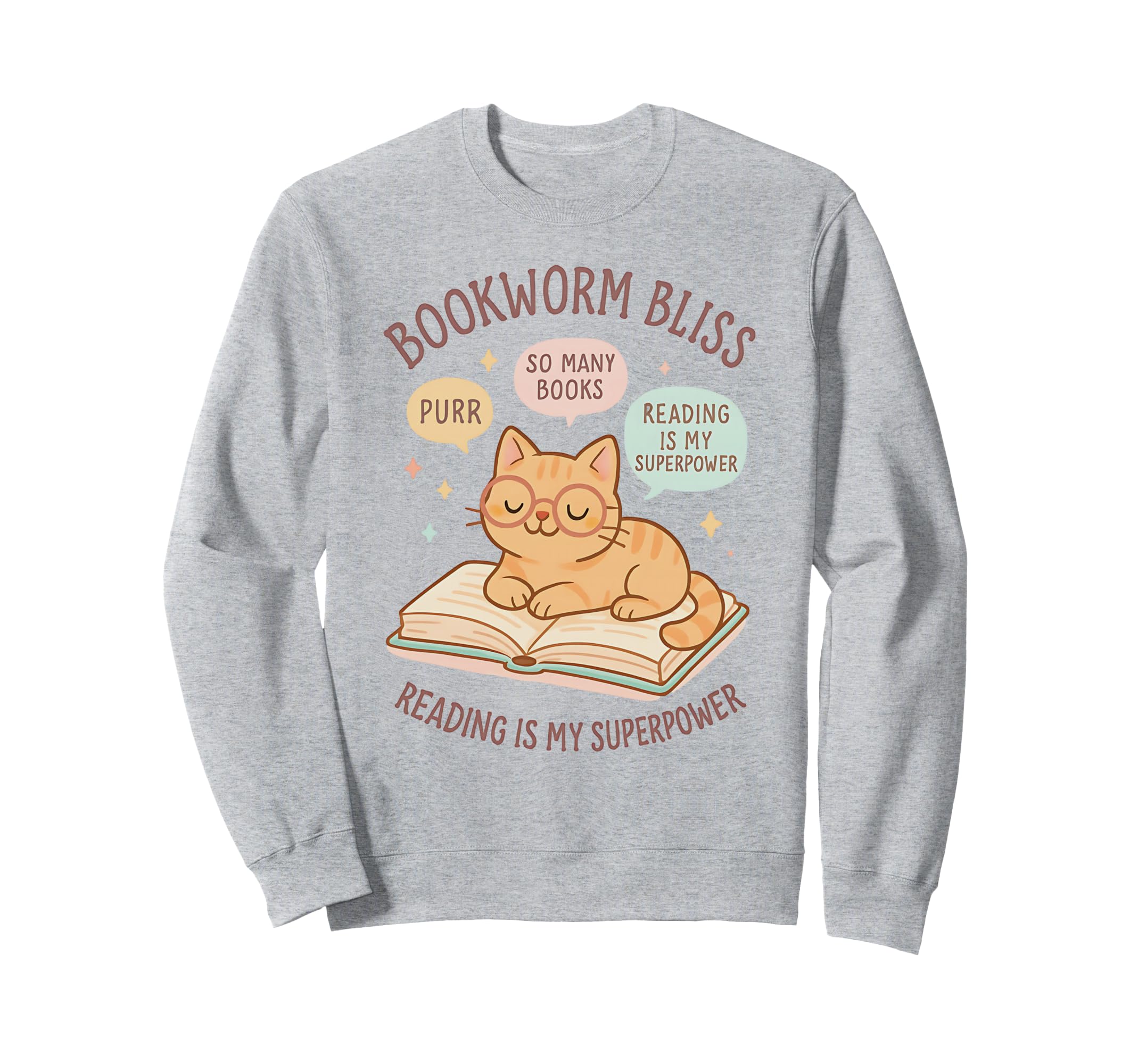 Cat Librarian Book Reader Collector Sweatshirt - Unique Graphic Unisex - T-Shirt, Sweatshirt, Hoodie