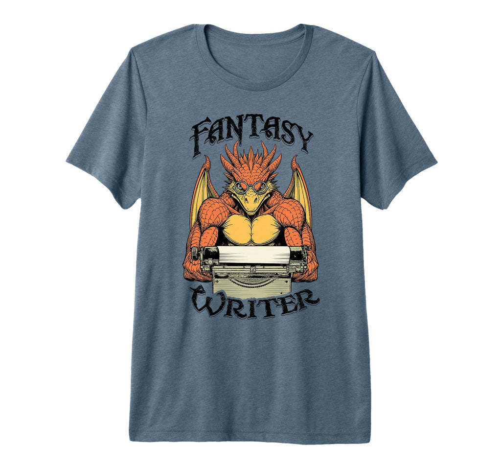 Fantasy Writer Funny Book Dragon T-Shirt - Casual Everyday Wear for Adults - T-Shirt, Sweatshirt, Hoodie