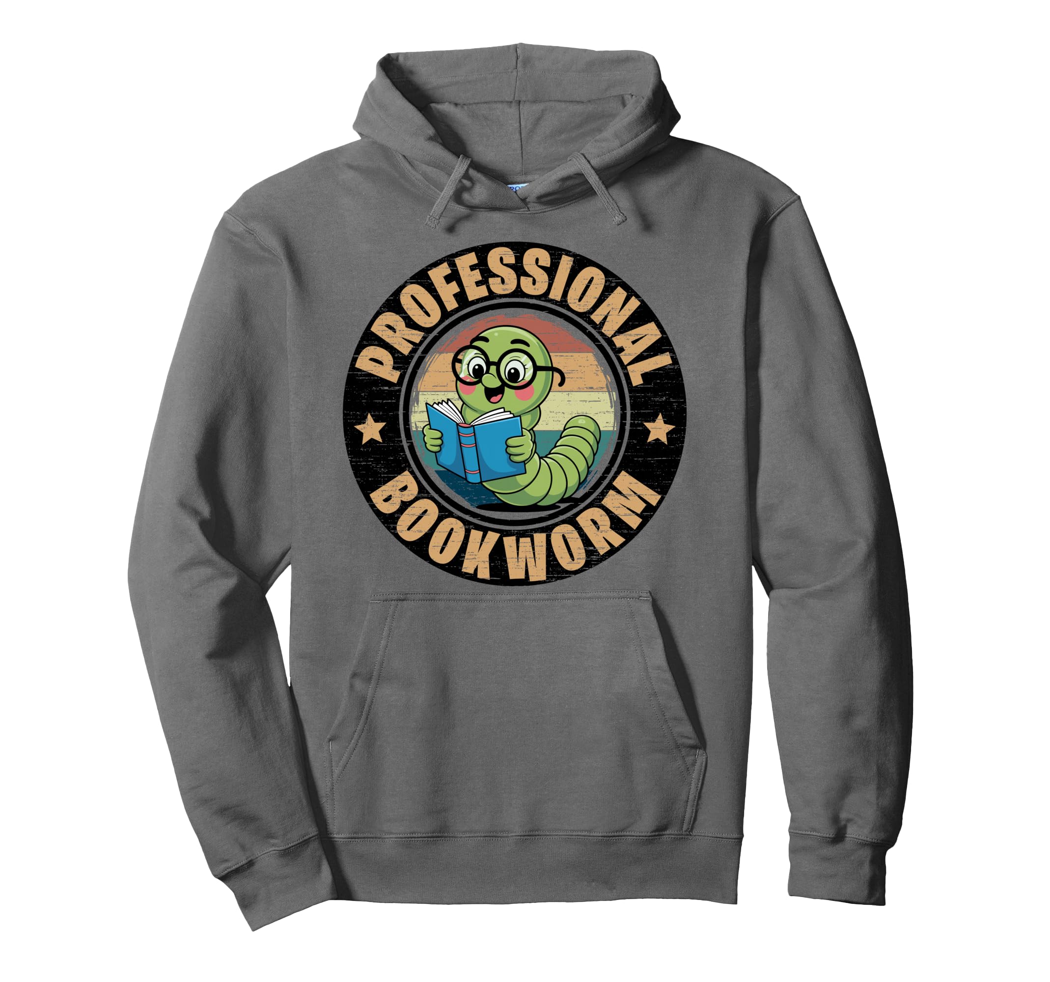 Professional Bookworm Bookish Book Hoodie - Casual Everyday Wear Men Women - T-Shirt, Sweatshirt, Hoodie