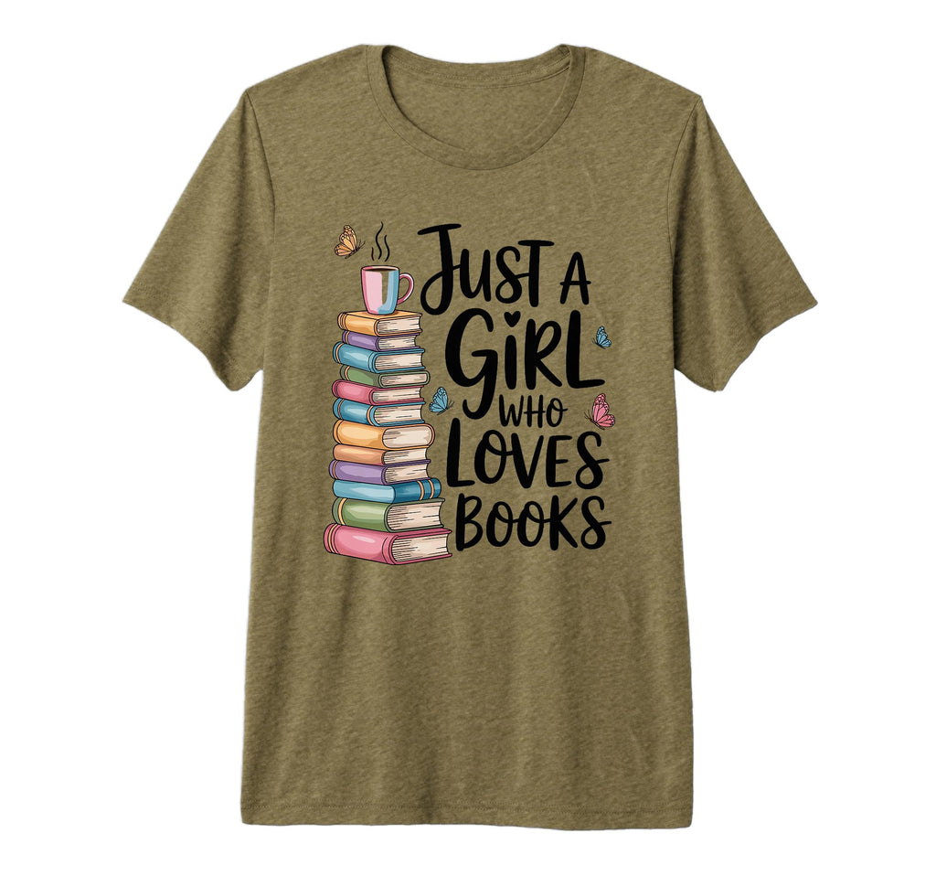 Just Who Loves Books Bookish Bookworm T-Shirt - Custom Art Print Unisex - T-Shirt, Sweatshirt, Hoodie