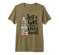 Just Who Loves Books Bookish Bookworm T-Shirt - Custom Art Print Unisex - T-Shirt, Sweatshirt, Hoodie