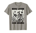 Book Lover Club Member Bookworm Floral T-Shirt - Minimalist Print Unisex - T-Shirt, Sweatshirt, Hoodie