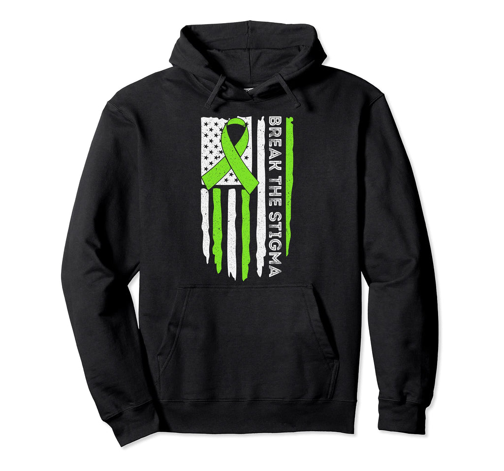 Break Stigma Mental Health Hoodie - Casual Everyday Wear Men Women - T-Shirt, Sweatshirt, Hoodie