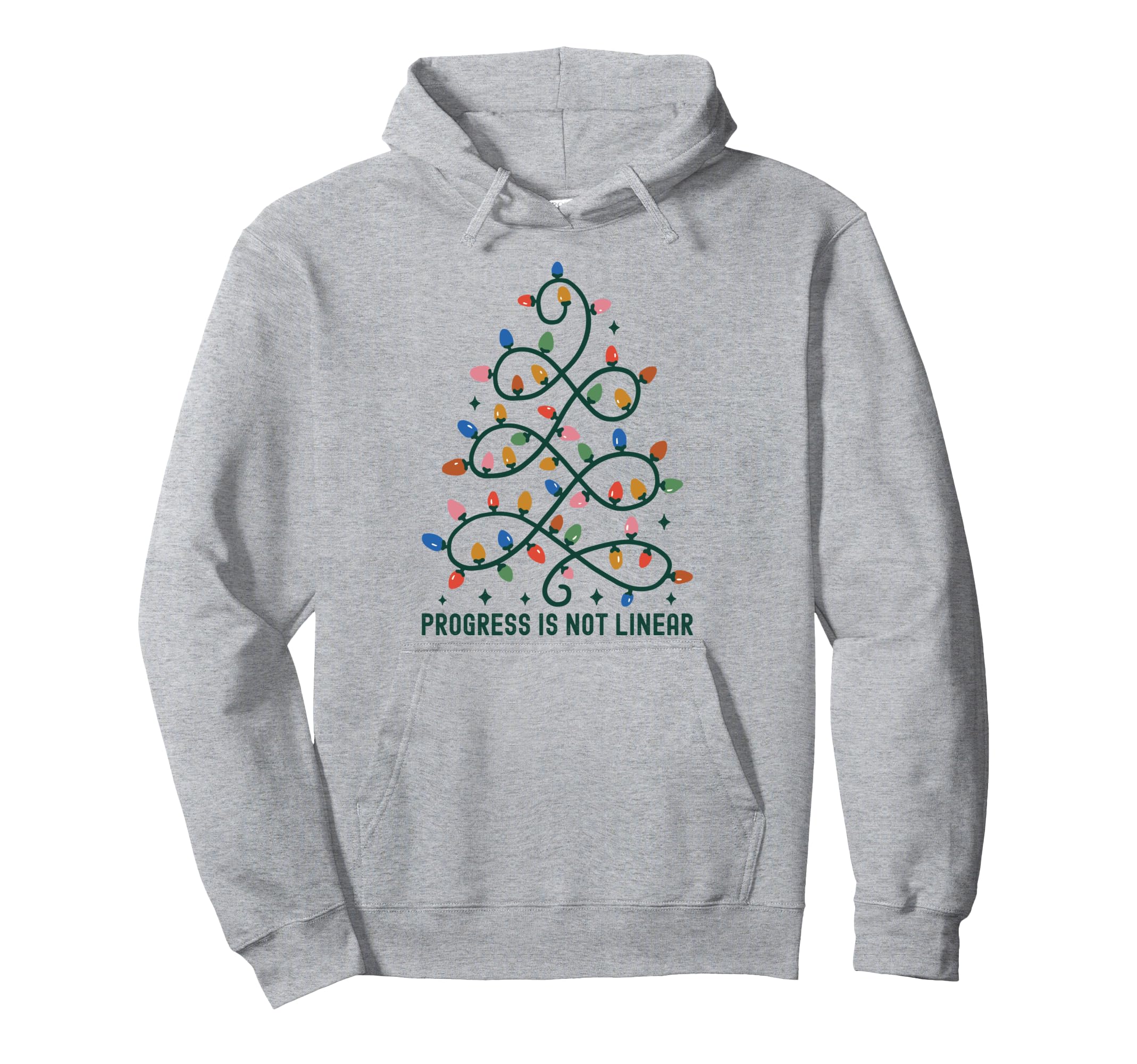 Progress Is Not Linear School Counselor Hoodie - Novelty Apparel Unisex - T-Shirt, Sweatshirt, Hoodie