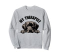 My Therapist Is Dog Funny Pet Sweatshirt - Minimalist Print Men Women - T-Shirt, Sweatshirt, Hoodie