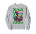 Cannabis Weed Lover Skeleton Sweatshirt - Custom Art Print Men Women - T-Shirt, Sweatshirt, Hoodie