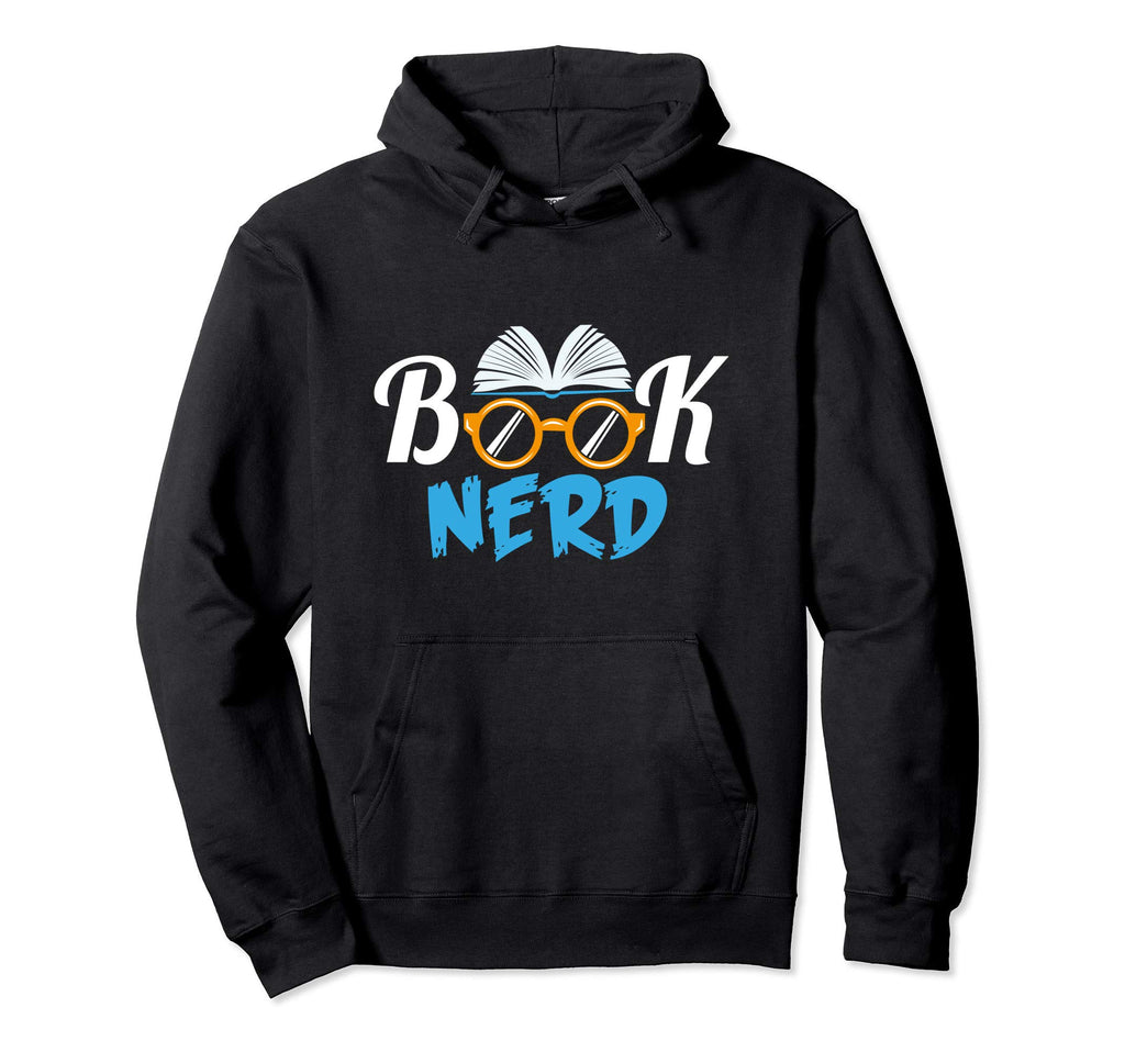 Book Nerd Book Lover Hoodie - Minimalist Print Men Women - T-Shirt, Sweatshirt, Hoodie