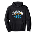 Book Nerd Book Lover Hoodie - Minimalist Print Men Women - T-Shirt, Sweatshirt, Hoodie