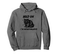 Raccoon Vibes Overstimulation Grey Hoodie - Unique Graphic for Adults - T-Shirt, Sweatshirt, Hoodie