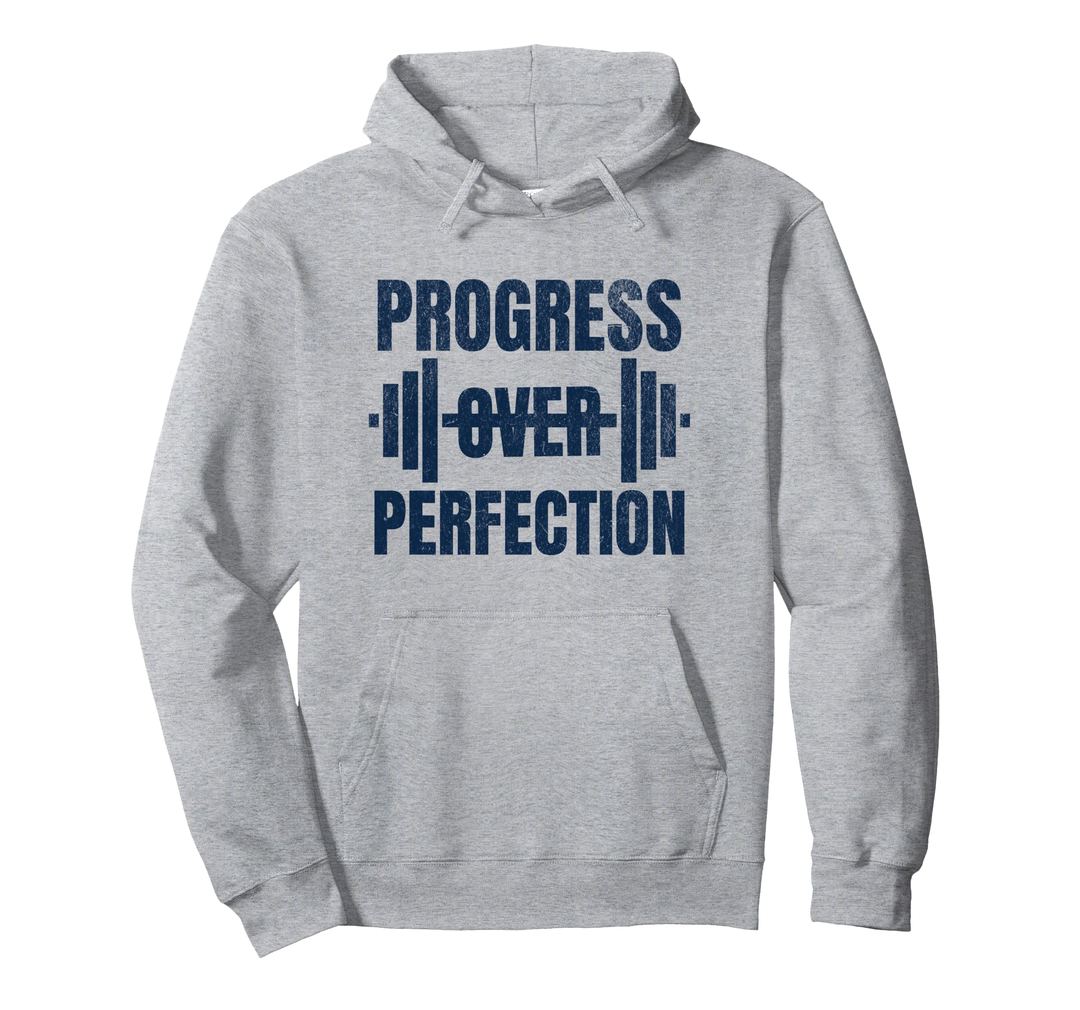 Progress Over Perfection Gym Motivation Hoodie - Novelty Apparel Unisex - T-Shirt, Sweatshirt, Hoodie