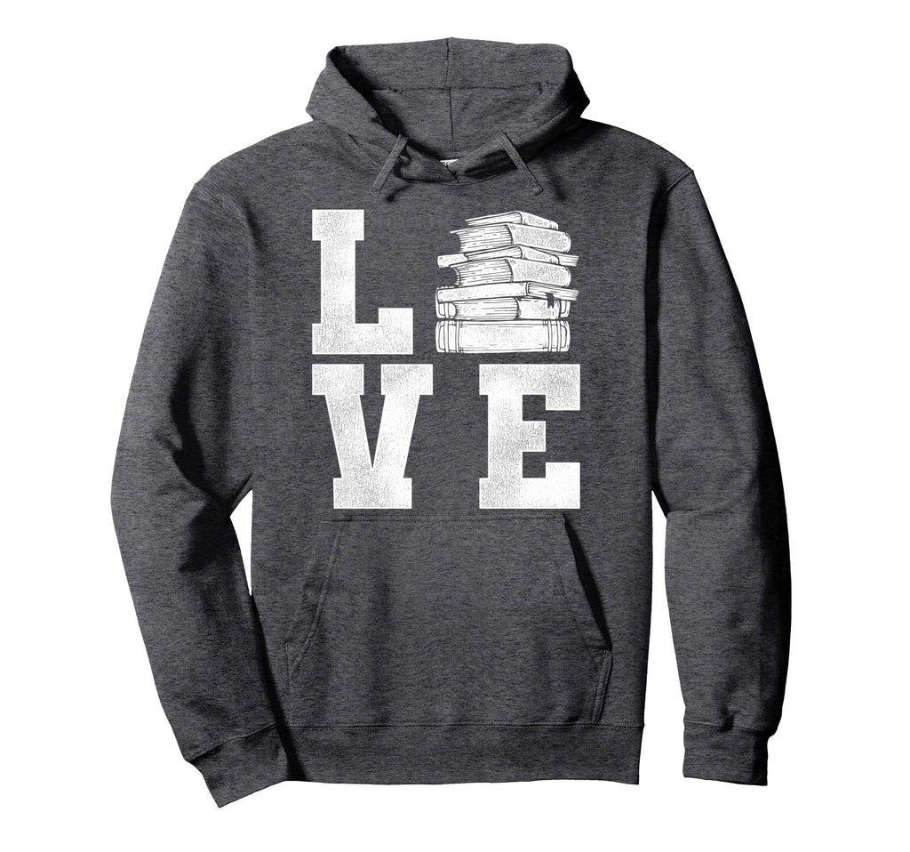 Love Book Reading Hoodie - Aesthetic Graphic Men Women - T-Shirt, Sweatshirt, Hoodie