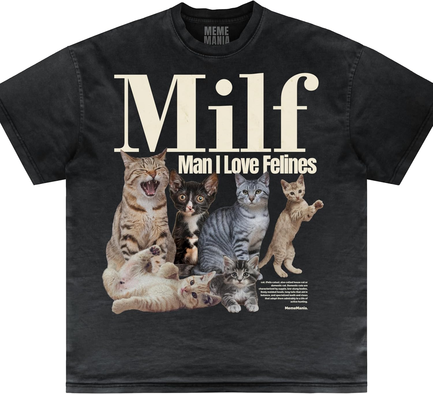 Man I Love Felines Shirt, I Love Felines Shirt Vintage Silly Unisex Shirt, Inappropriate Gag Gift, Gen Z Meme, Embarrassing - T-Shirt, Sweatshirt, Hoodie