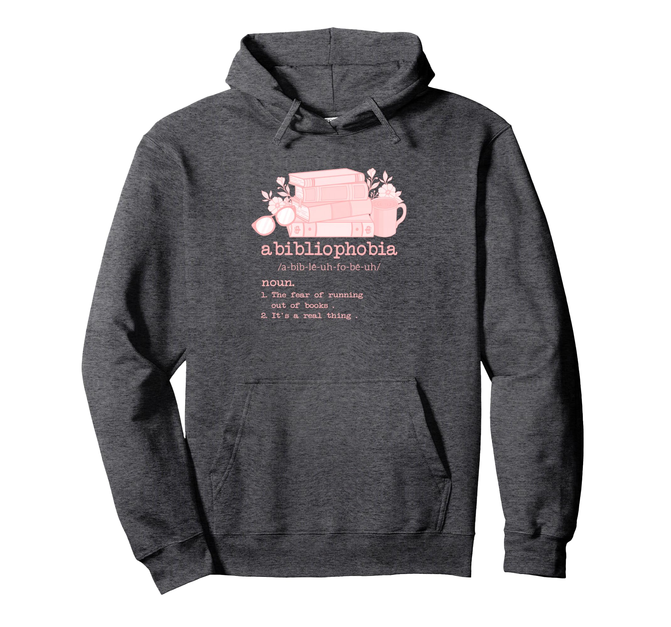 Abibliophobia Bibliophilia Fear Read Hoodie - Graphic Print Unisex - T-Shirt, Sweatshirt, Hoodie
