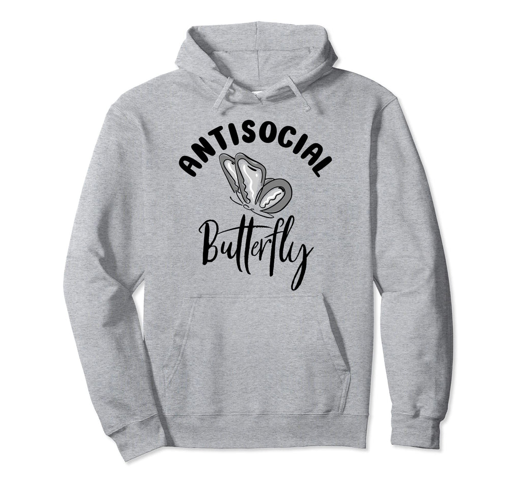 Antisocial Butterfly Antisocial Hoodie - Novelty Apparel Men Women - T-Shirt, Sweatshirt, Hoodie