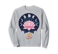 Lotus Flower Moon Phases Zen Yoga Sweatshirt - Trendy Graphic Men Women - T-Shirt, Sweatshirt, Hoodie