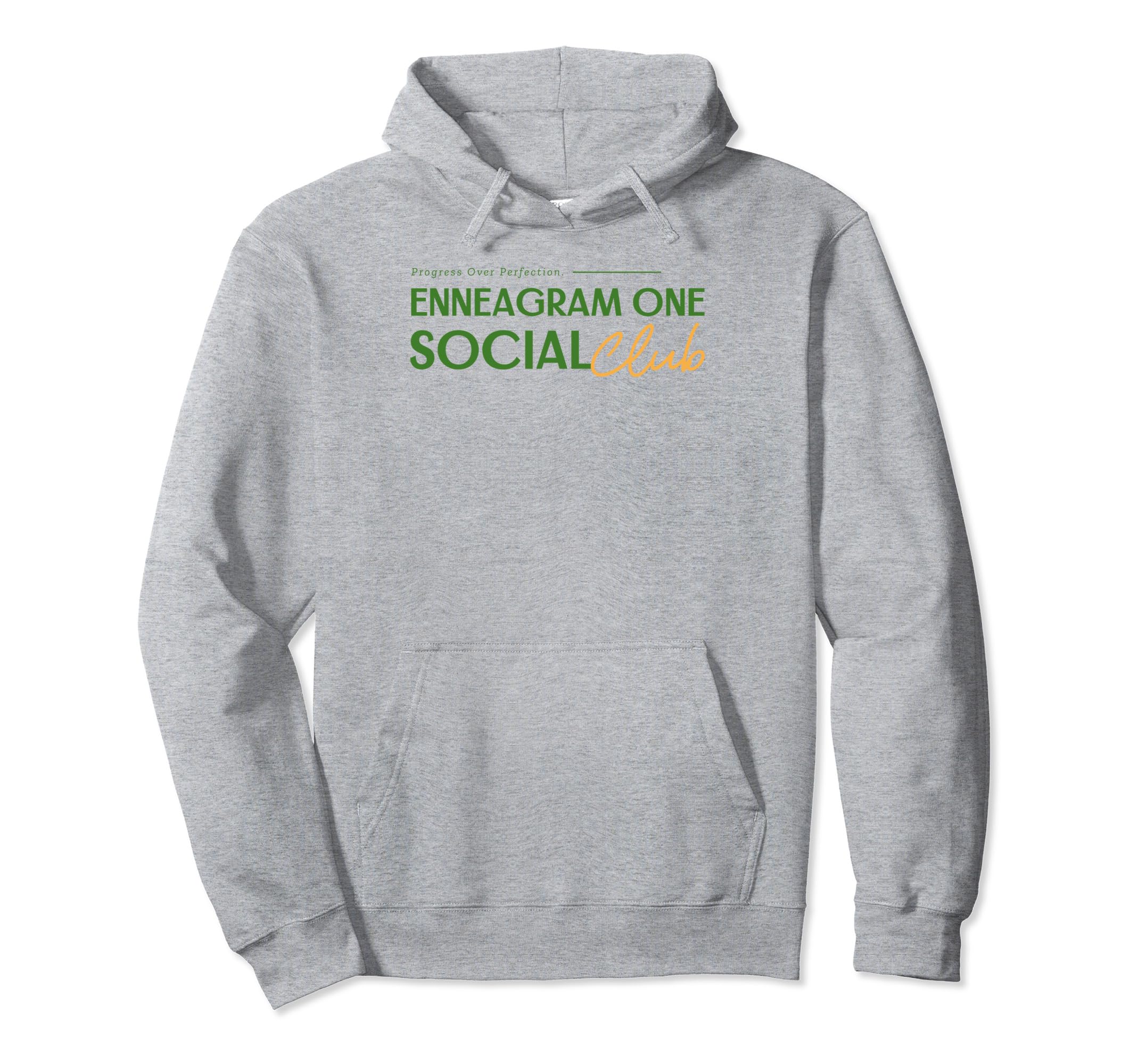 Enneagram One Social Club Progress Over Hoodie - Unique Graphic Men Women - T-Shirt, Sweatshirt, Hoodie