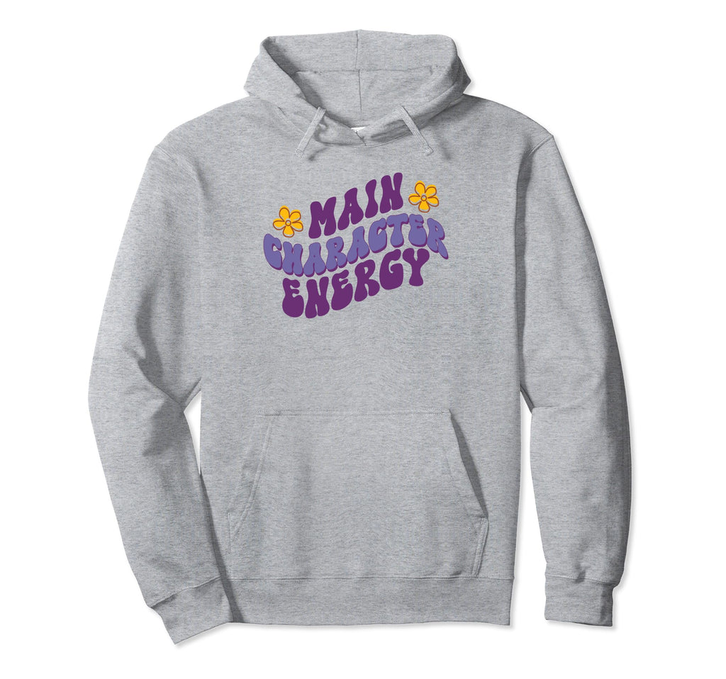 Main Character Energy Self Care Self Hoodie - Aesthetic Graphic for Adults - T-Shirt, Sweatshirt, Hoodie