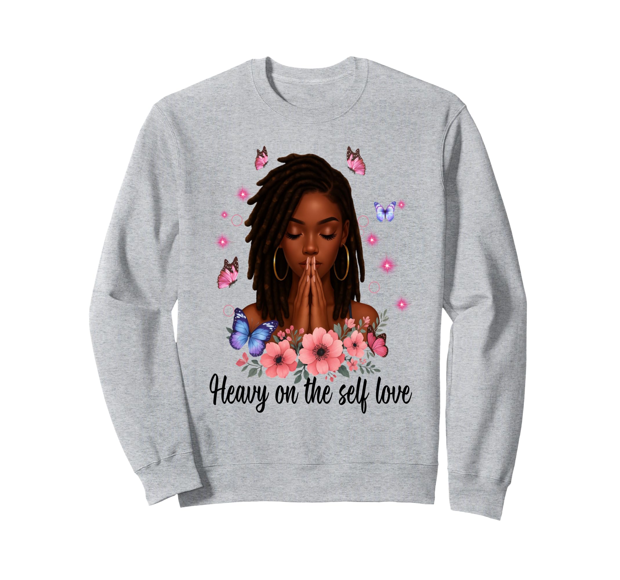Heavy Self Love Self Care New Mom Sweatshirt - Aesthetic Graphic Men Women - T-Shirt, Sweatshirt, Hoodie