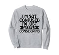 Overthinking Overthinker Funny Sweatshirt - Graphic Print for Adults - T-Shirt, Sweatshirt, Hoodie