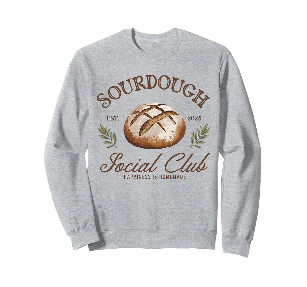 Coquette Bow Sourdough Social Club Sweatshirt - Fun Novelty Design Unisex - T-Shirt, Sweatshirt, Hoodie