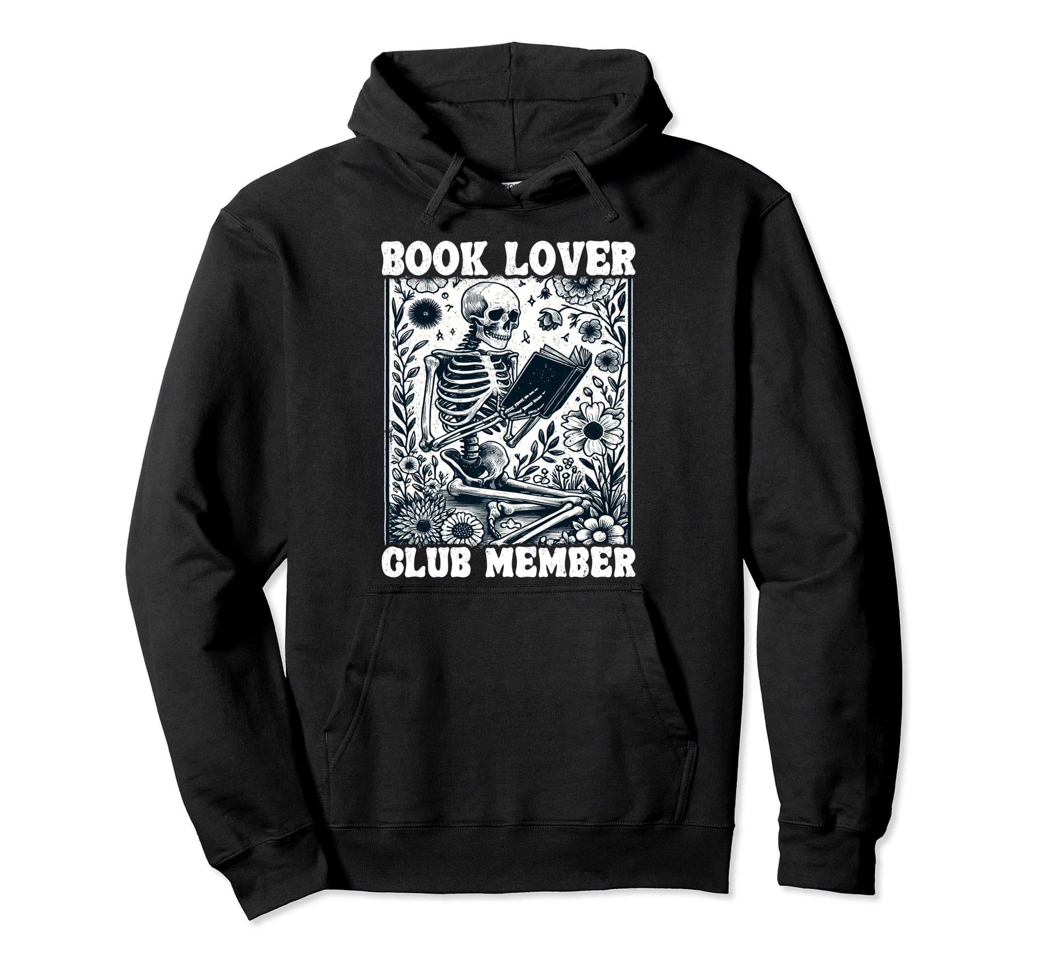 Book Lover Club Member Bookworm Hoodie - Aesthetic Graphic for Adults - T-Shirt, Sweatshirt, Hoodie
