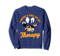Camping And Dogs Are My Therapy Sweatshirt - Trendy Graphic Unisex - T-Shirt, Sweatshirt, Hoodie