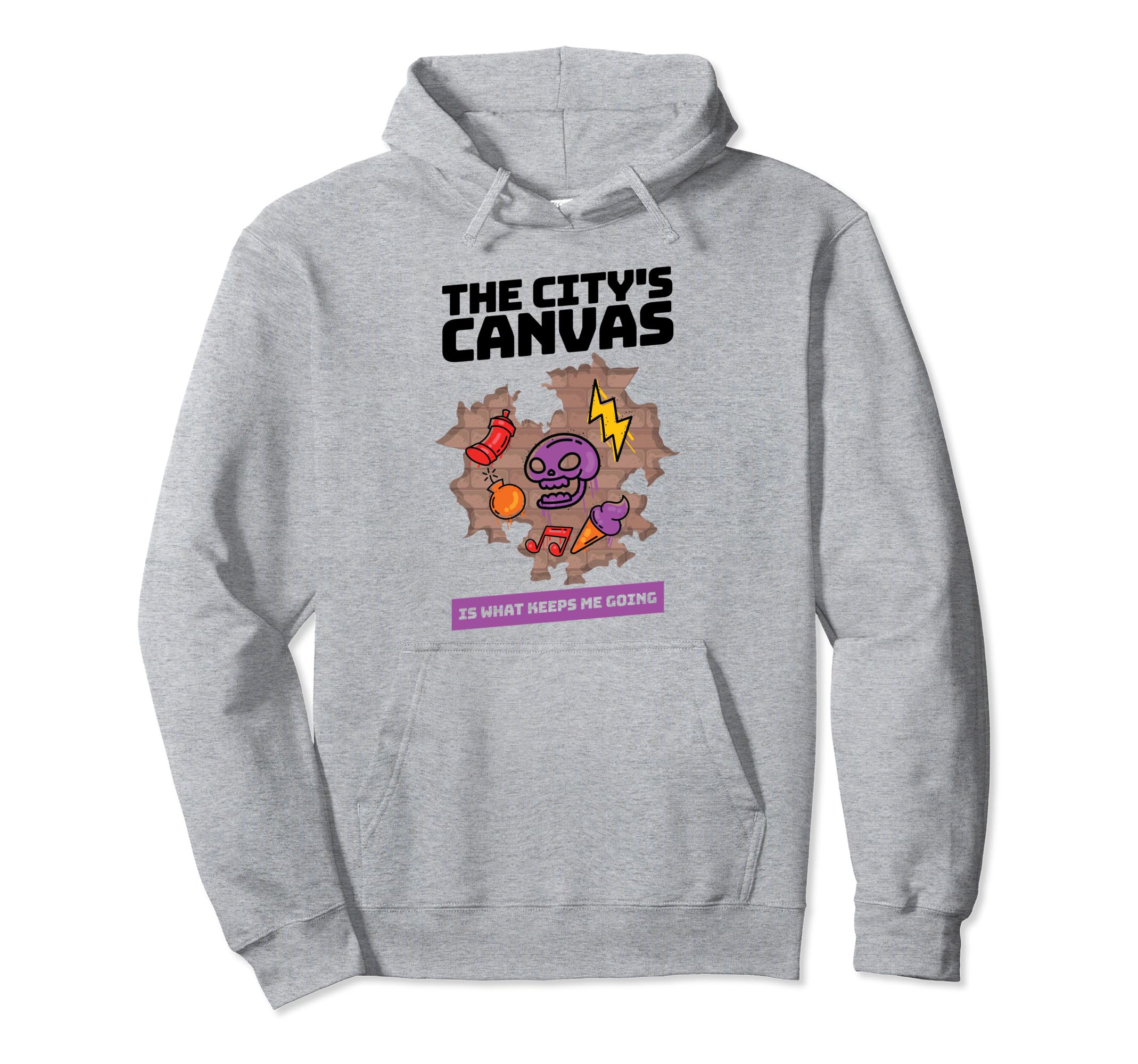 Street Artist Painter Citys Canvas Is Hoodie - Custom Art Print Unisex - T-Shirt, Sweatshirt, Hoodie