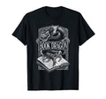 Book Dragon Reading Lover Distressed T-Shirt - Fun Novelty Design Unisex - T-Shirt, Sweatshirt, Hoodie