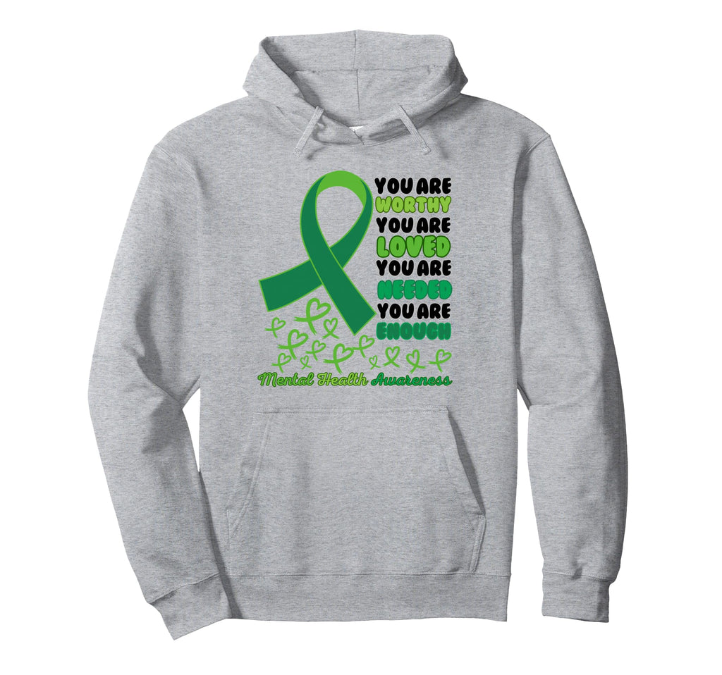 Motivational Support Warrior Mental Hoodie - Casual Everyday Wear Unisex - T-Shirt, Sweatshirt, Hoodie