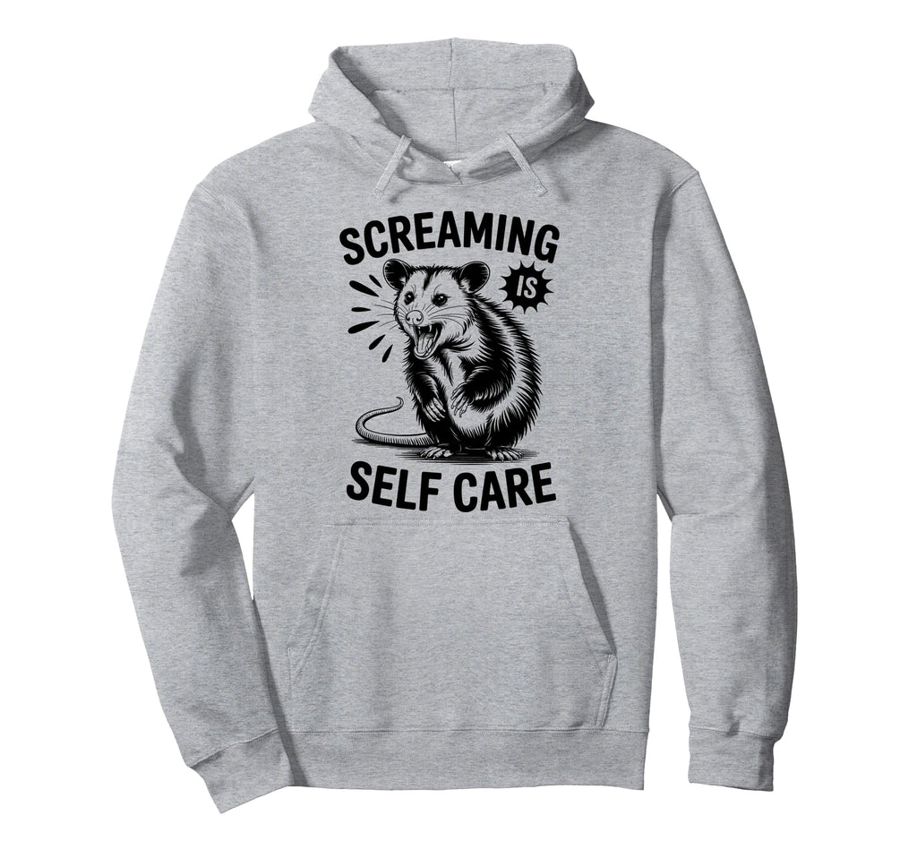 Funny Opossum Raccoon Screaming Is Hoodie - Streetwear Style Men Women - T-Shirt, Sweatshirt, Hoodie