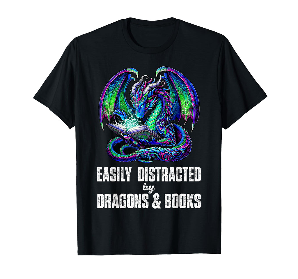 Reading Lover Easily Distracted T-Shirt - Streetwear Style Men Women - T-Shirt, Sweatshirt, Hoodie